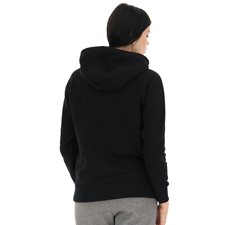 Black Lotto Smart W Ii Sweat Hd Ft Women's Tracksuits | Lotto-17728