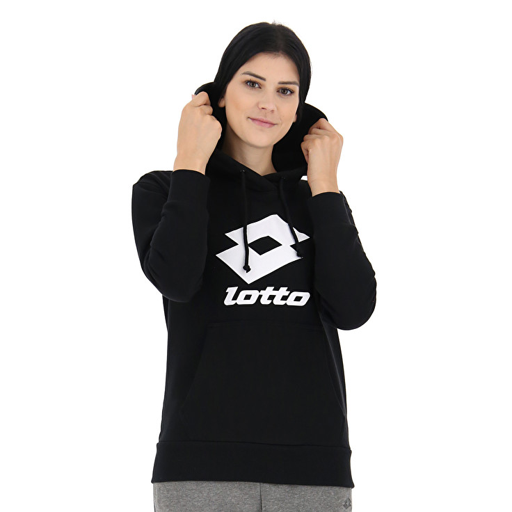 Black Lotto Smart W Ii Sweat Hd Ft Women\'s Tracksuits | Lotto-17728