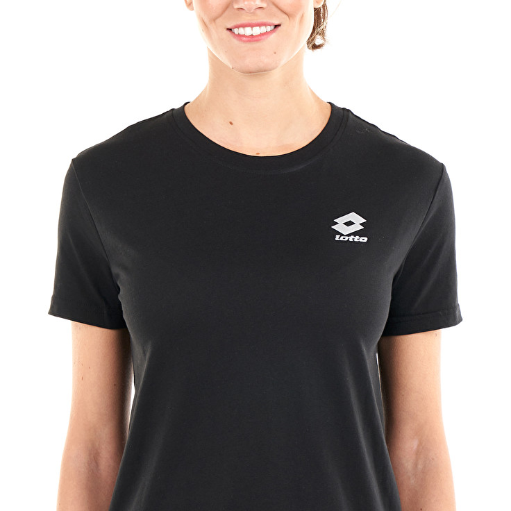 Black Lotto Smart W Women's T Shirts | Lotto-70501