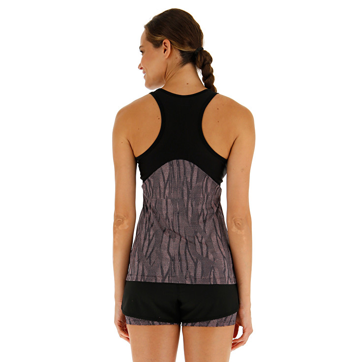 Black Lotto Speedrun W Ii Prt Pl Women's Tanks | Lotto-46164