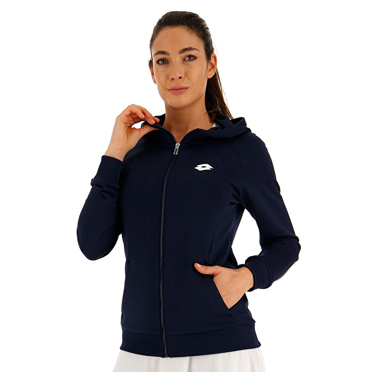 Black Lotto Squadra W Sweat Fz Hd Women's Sweatshirt | Lotto-27341