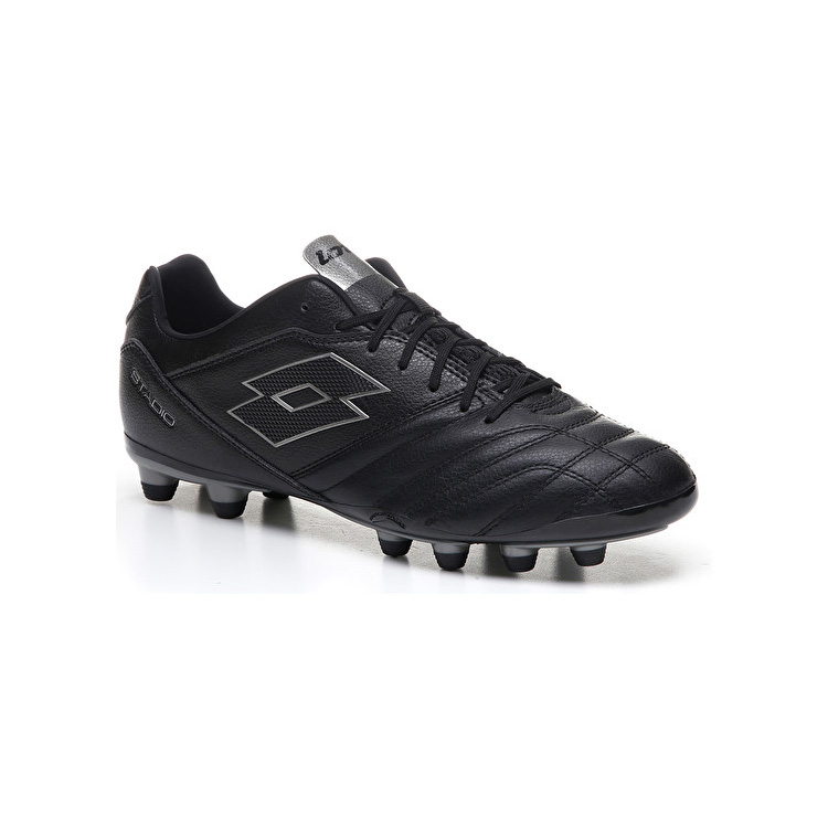 Black Lotto Stadio 300 Ii Fg Men's Soccer Shoes | Lotto-64615