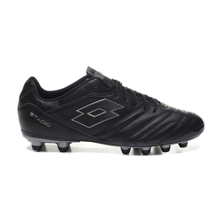 Black Lotto Stadio 300 Ii Fg Men\'s Soccer Shoes | Lotto-64615