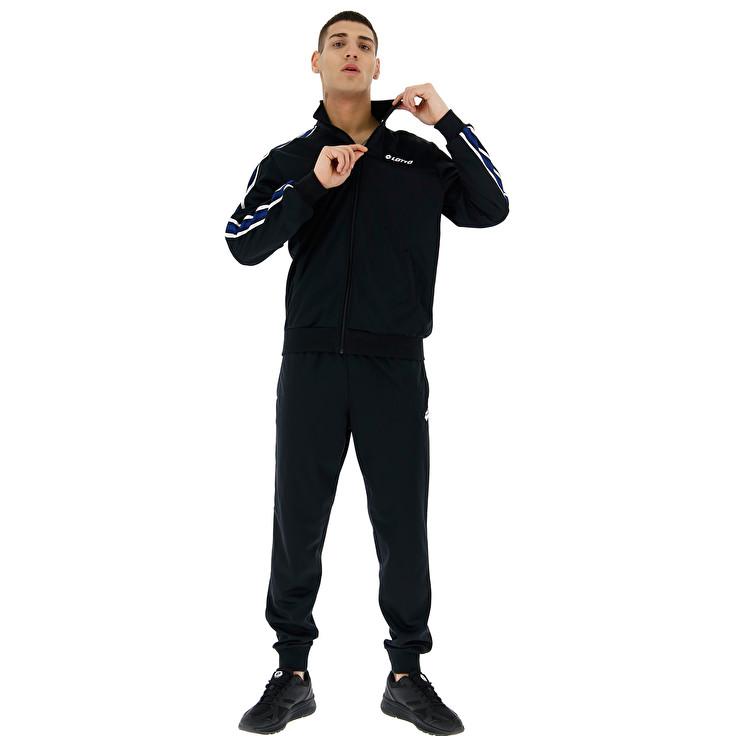 Black Lotto Suit Circle Ii Bs Rib Pl Men\'s Tracksuits | Lotto-82322