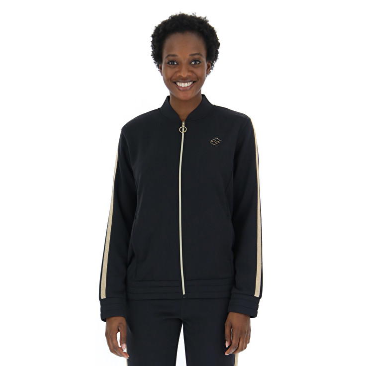 Black Lotto Suit Dori W V Pl Women's Tracksuits | Lotto-54708