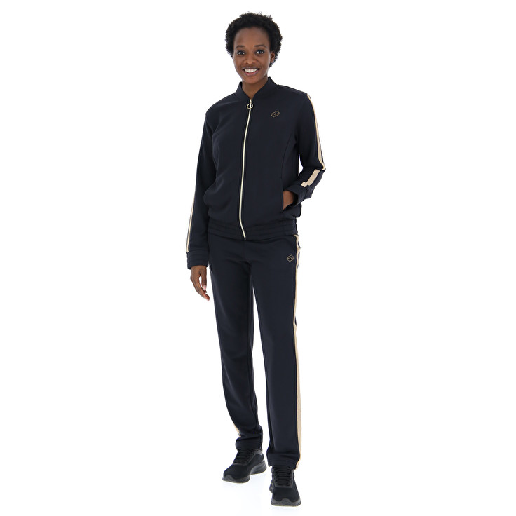 Black Lotto Suit Dori W V Pl Women\'s Tracksuits | Lotto-54708