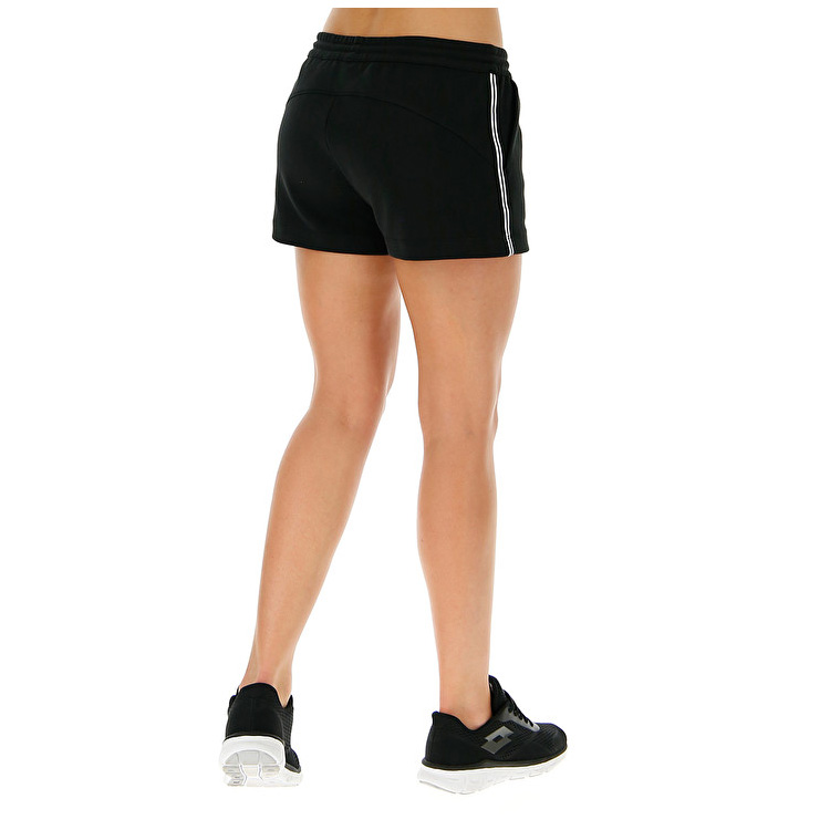 Black Lotto Trng W Women's Shorts | Lotto-53374