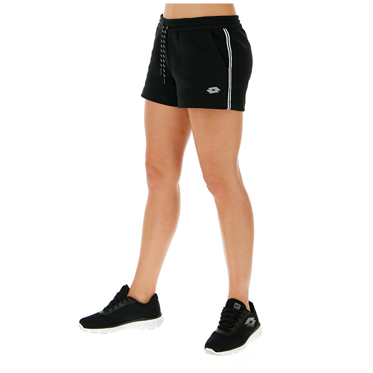 Black Lotto Trng W Women\'s Shorts | Lotto-53374