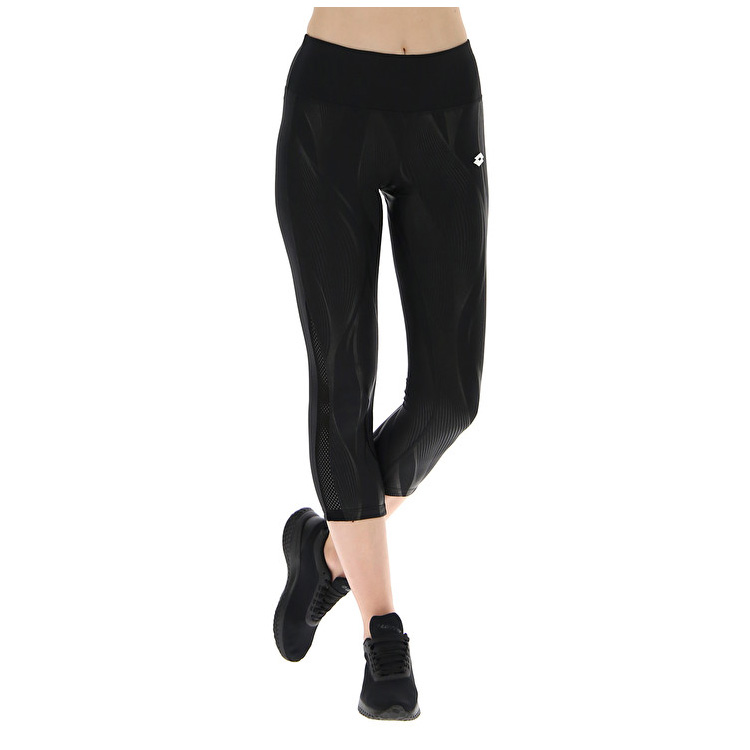 Black Lotto Vabene W Iv Capri Prt3 Pl Women\'s Leggings | Lotto-31733