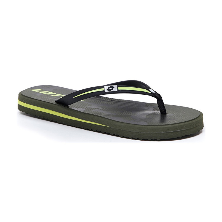 Black Lotto Waya Fuego Ix Men's Flip Flops | Lotto-57265