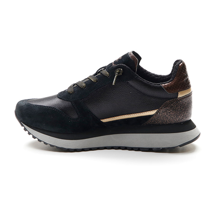 Black Lotto Wedge Bronze W Women's Sneakers | Lotto-61462