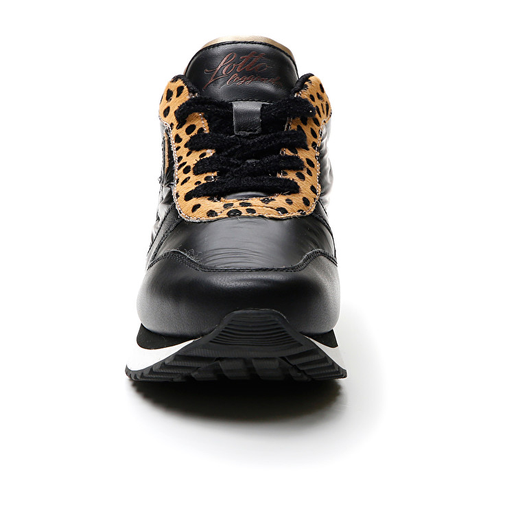 Black Lotto Wedge Leopard W Women's Autograph | Lotto-40995