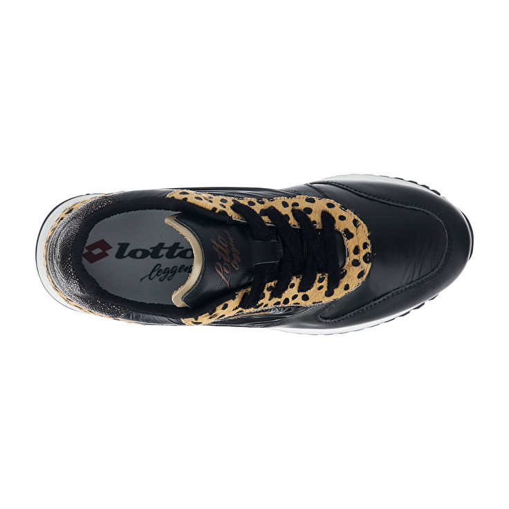 Black Lotto Wedge Leopard W Women's Autograph | Lotto-40995