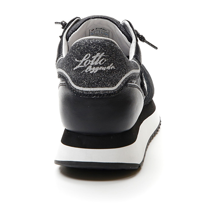 Black Lotto Wedge Silk W Women's Sneakers | Lotto-45914