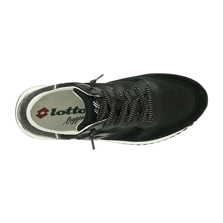 Black Lotto Wedge Silk W Women's Sneakers | Lotto-45914