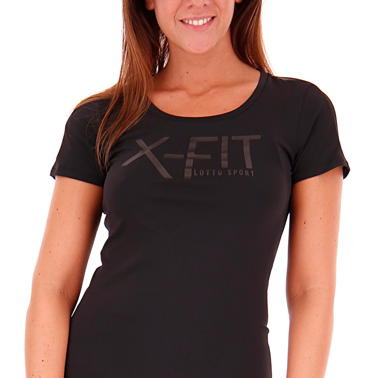 Black Lotto X-fit Ii W Women's T Shirts | Lotto-59004