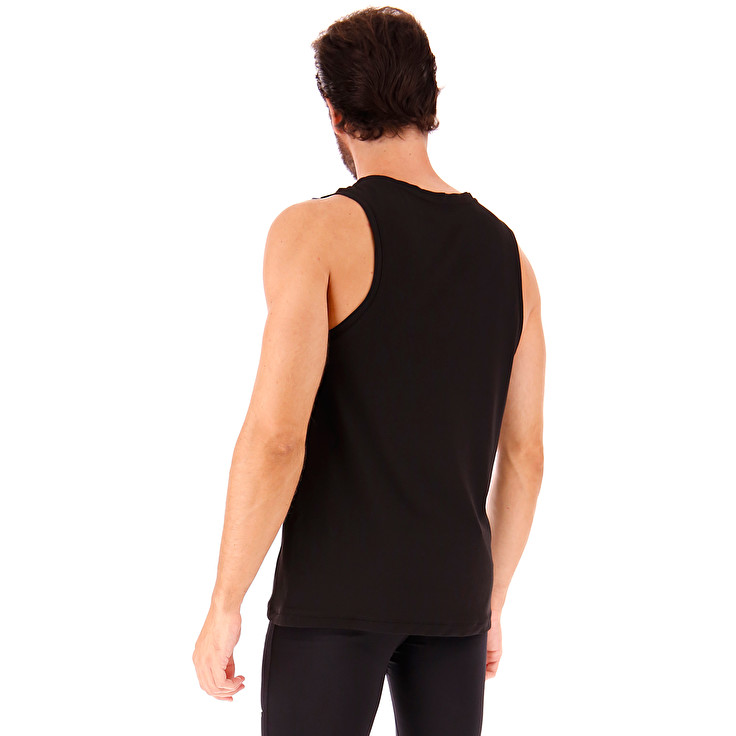 Black Lotto X-fit Tank Pl Men's T Shirts | Lotto-23980