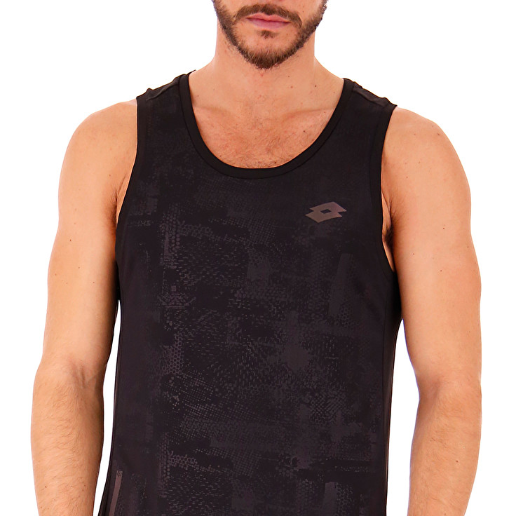 Black Lotto X-fit Tank Pl Men's T Shirts | Lotto-23980