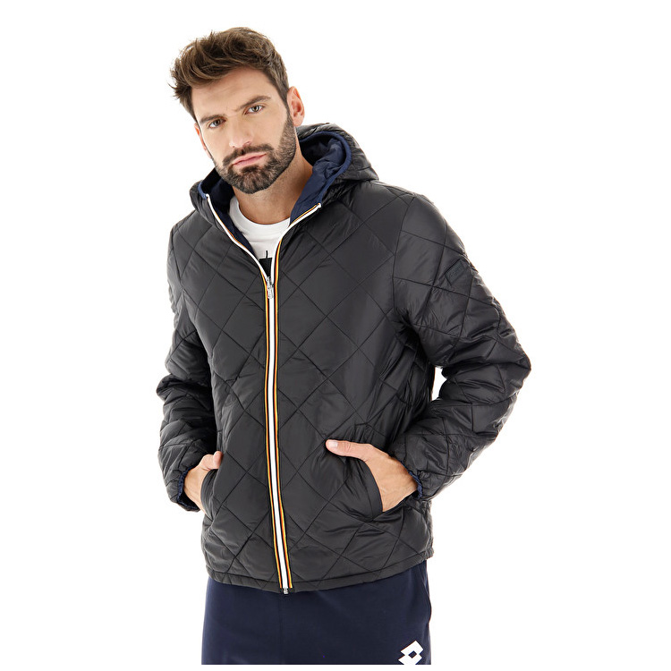 Black / Navy Lotto Bomber St Moritz Hd Men\'s Jackets | Lotto-24696