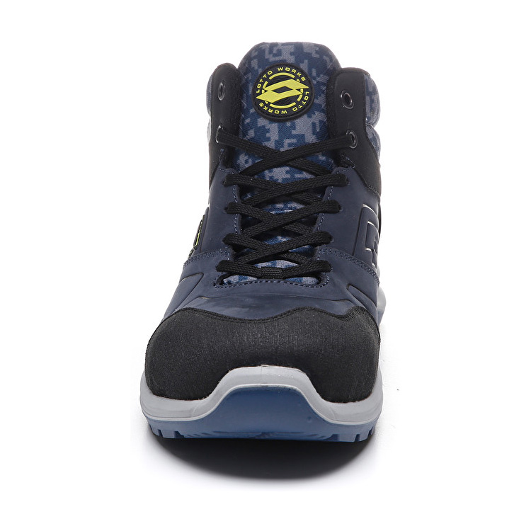 Black / Navy Lotto Hit 200 Mid S3 Men's Safety Shoes | Lotto-87700