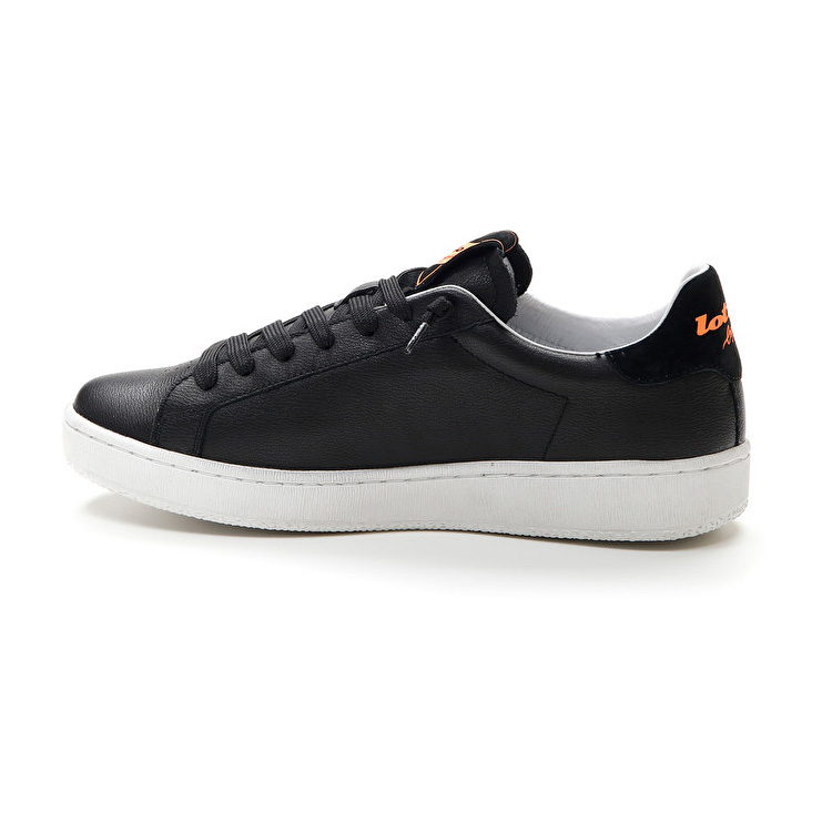 Black / Orange Lotto Autograph Block Men's Sneakers | Lotto-31909