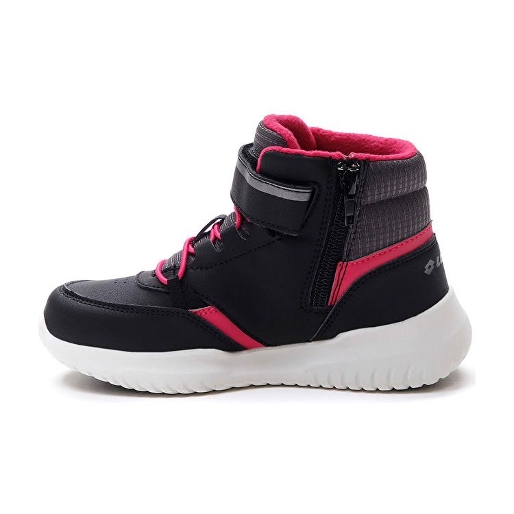 Black / Pink Lotto Fuga Amf Mid Cl Sl Kids' Sneakers | Lotto-68515