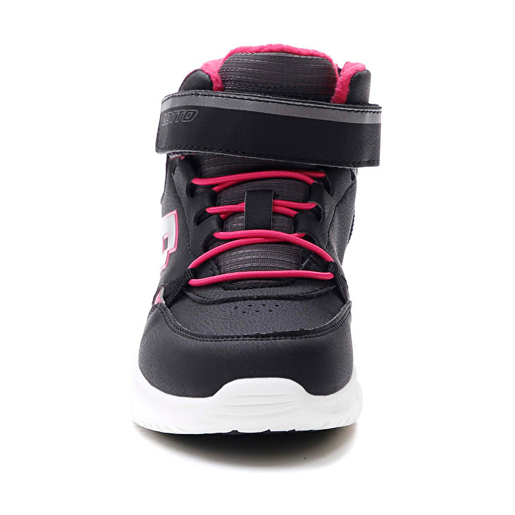 Black / Pink Lotto Fuga Amf Mid Cl Sl Kids' Sneakers | Lotto-68515