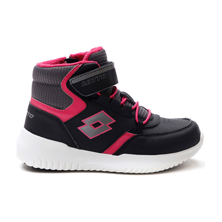 Black / Pink Lotto Fuga Amf Mid Cl Sl Kids\' Sneakers | Lotto-68515