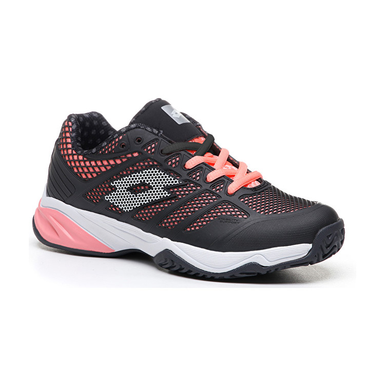 Black / Pink Lotto Viper Ultra Ii Jr L Kids' Tennis Shoes | Lotto-42250