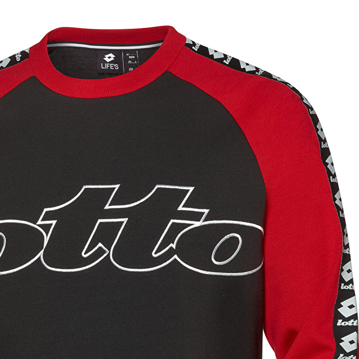 Black / Red Lotto Athletica Iii Sweat Men's Tracksuits | Lotto-34051