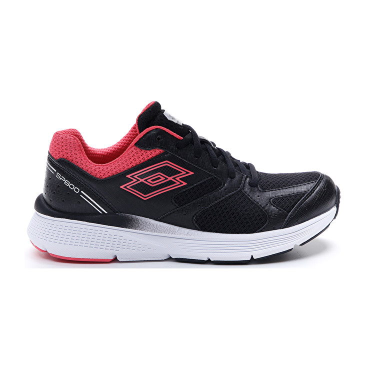 Black / Red Lotto Speedride 600 Vii W Women\'s Running Shoes | Lotto-35455