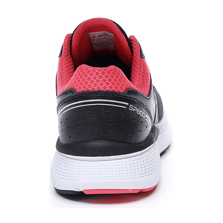 Black / Red Lotto Speedride 600 Vii W Women's Lifestyle Shoes | Lotto-65881