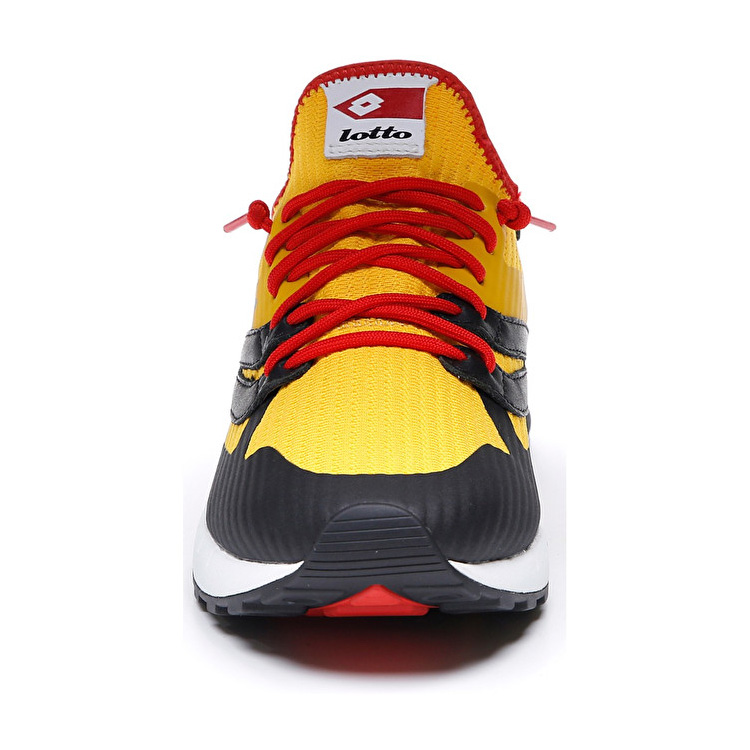 Black / Red / Yellow Lotto Run Light Men's Sneakers | Lotto-68859