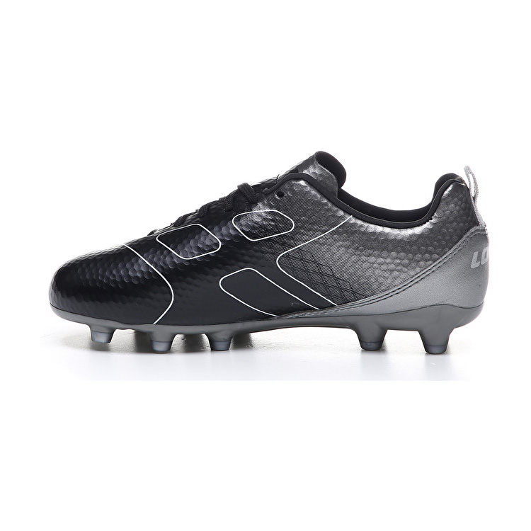 Black / Silver Lotto Maestro 700 Fg Jr Kids' Soccer Shoes | Lotto-65143