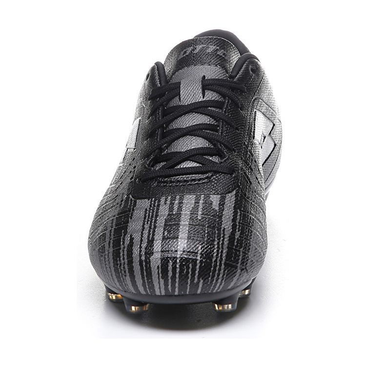 Black / Silver Lotto Solista 700 Iii Fg Jr Kids' Soccer Shoes | Lotto-32184