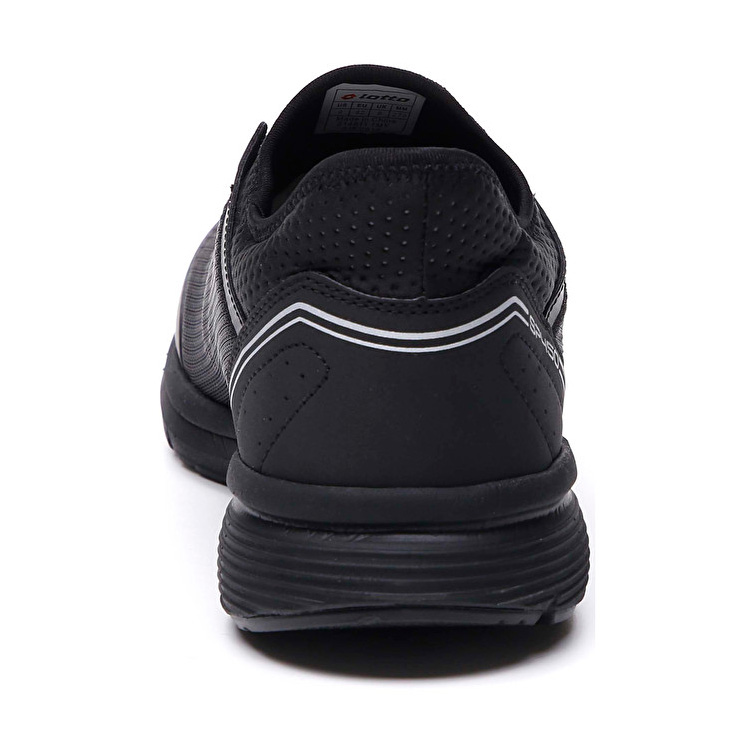 Black / Silver Lotto Speedride 450 Ii Men's Running Shoes | Lotto-19349