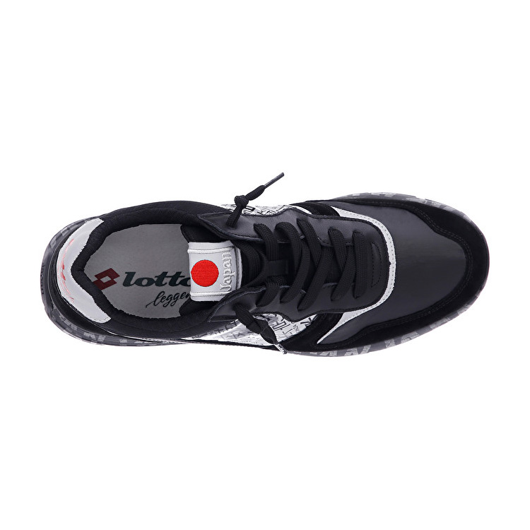 Black / Silver Lotto Tokyo Ginza Lth Men's Sneakers | Lotto-37092