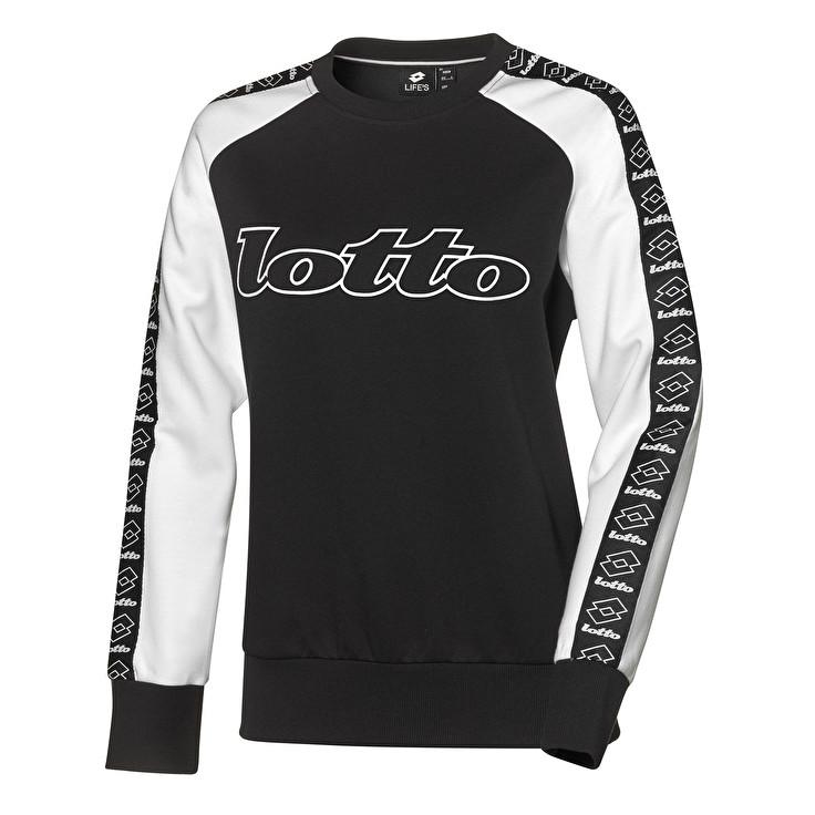 Black / White Lotto Athletica Ii Sweat W Women\'s Tracksuits | Lotto-42511