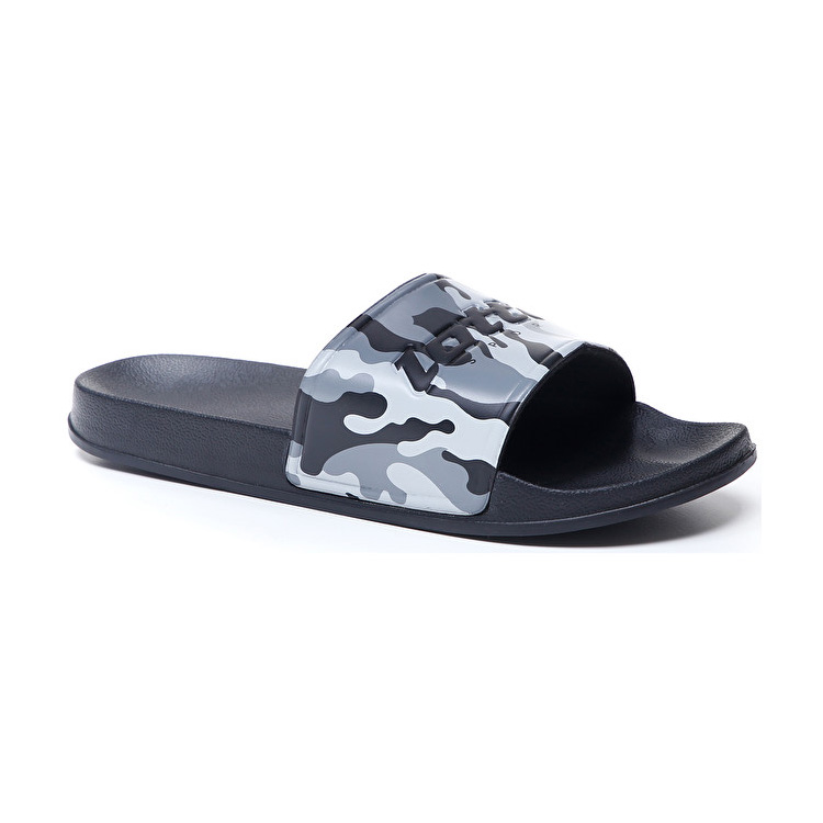 Black / White Lotto Oceania Camo Slide Men's Slippers | Lotto-63495