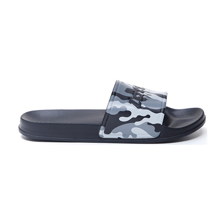 Black / White Lotto Oceania Camo Slide Men\'s Slippers | Lotto-63495