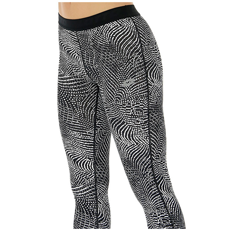 Black / White Lotto Smart Capris W Women's Leggings | Lotto-26083