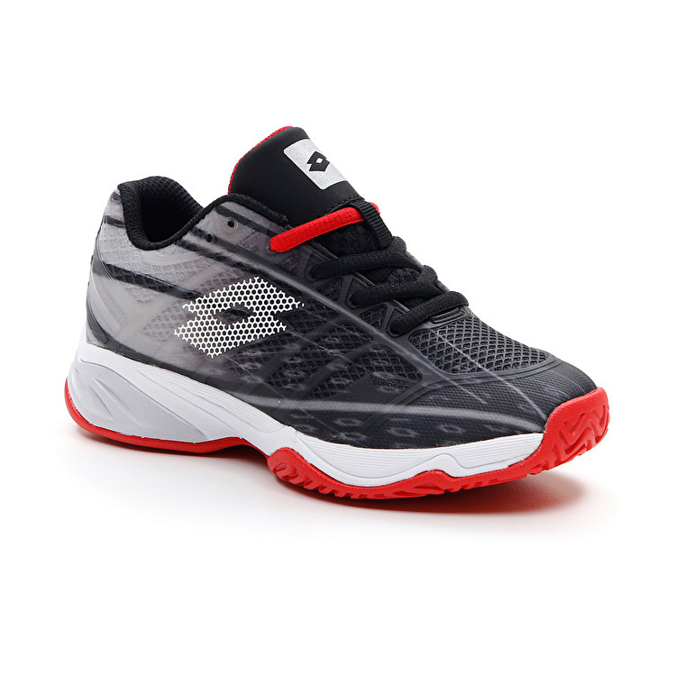 Black / White / Red Lotto Mirage 300 Alr Jr Kids' Tennis Shoes | Lotto-41181