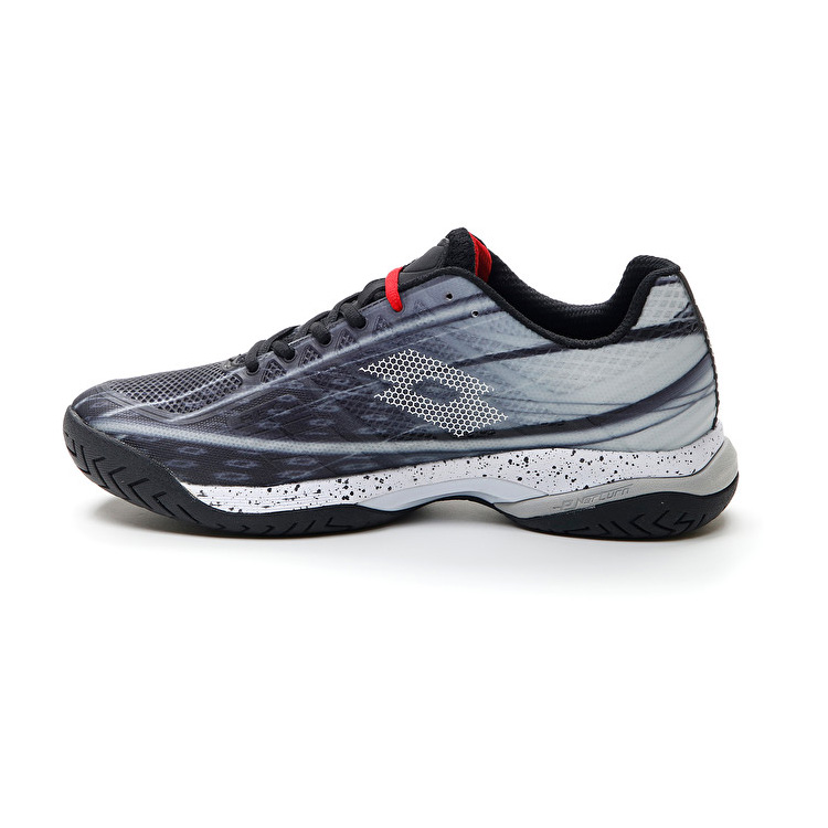 Black / White / Red Lotto Mirage 300 Spd Men's Tennis Shoes | Lotto-41033