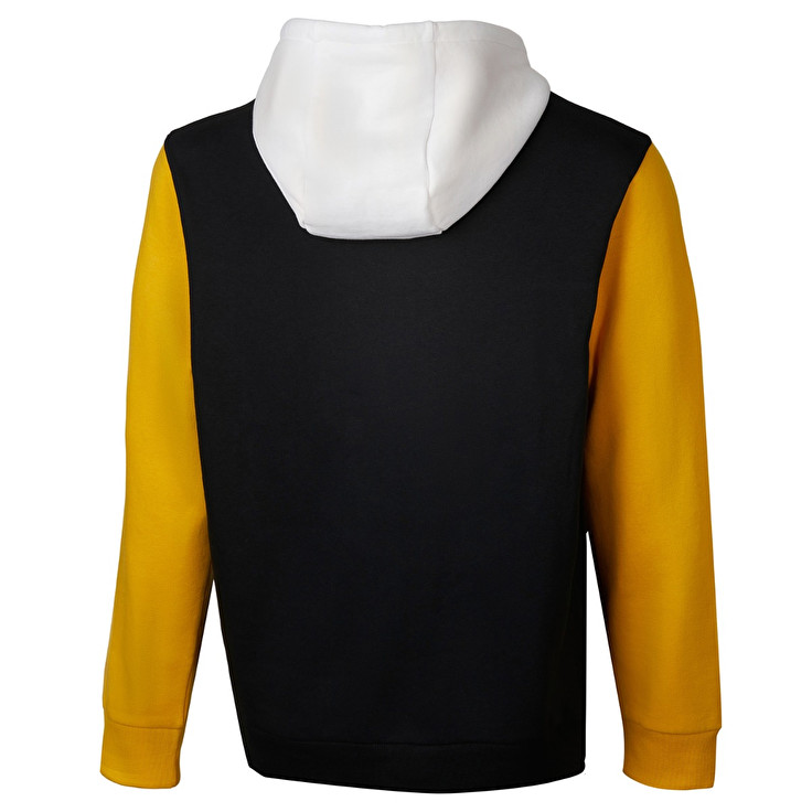 Black / White / Yellow Lotto Athletica Lg Sweat Hd Fl Men's Sweatshirt | Lotto-39295