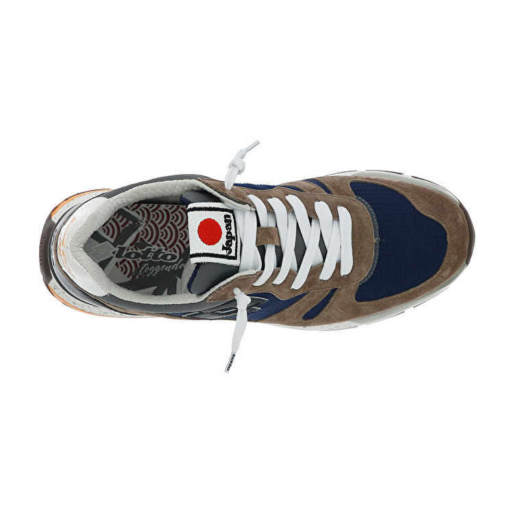 Blue / Black / Brown Lotto Tokyo Shibuya Men's Sneakers | Lotto-68460