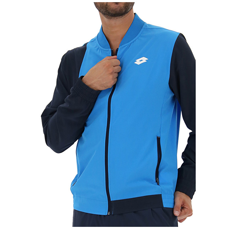 Blue / Black Lotto Top Ten Iii Pl Men's Jackets | Lotto-85539