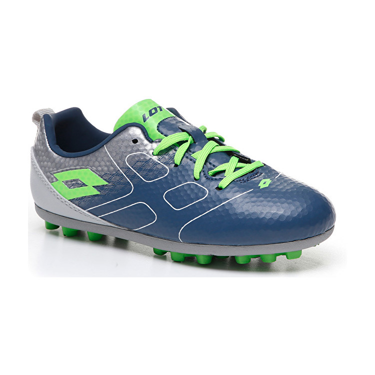 Blue / Green / Silver Lotto Maestro 700 Ag28 Jr Kids' Soccer Shoes | Lotto-94627