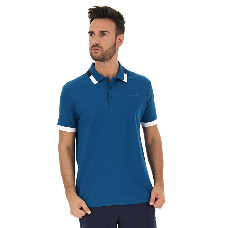 Blue Lotto Alassio Ii Pq Men\'s Polo Shirts | Lotto-98777