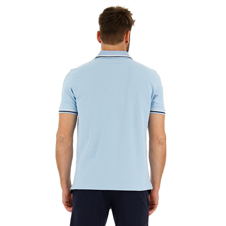 Blue Lotto Classica Men's Polo Shirts | Lotto-46982