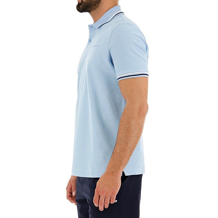 Blue Lotto Classica Men's Polo Shirts | Lotto-46982